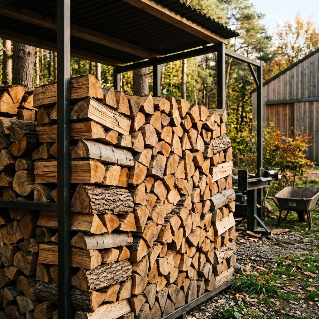 Gestapeld hout