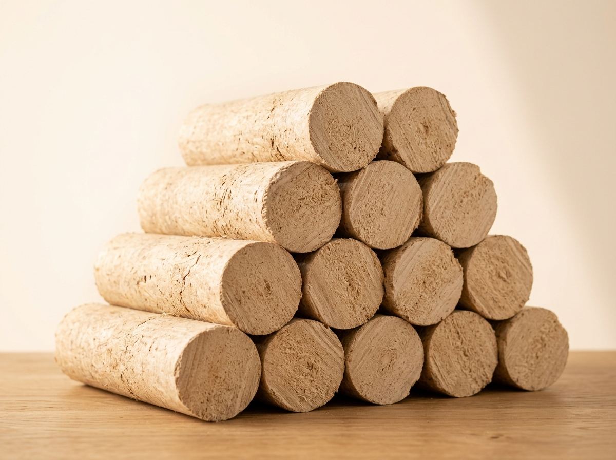 TAG PREMIUM – Zylindrisch - Verdichtetes Nadel- und Laubholz