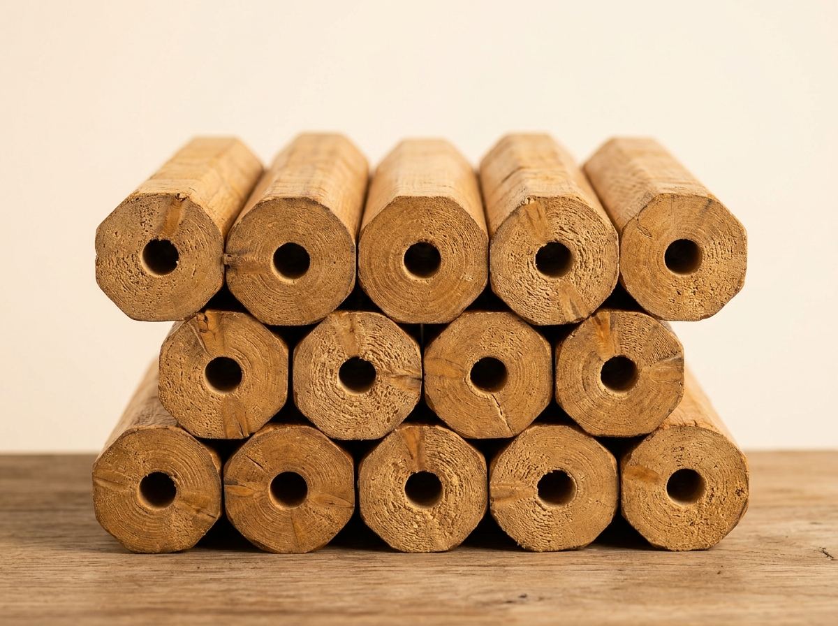 Pini Kay Premium-Presslinge - Extrudiertes Eichen-/Buchenholz Pini-Kay
